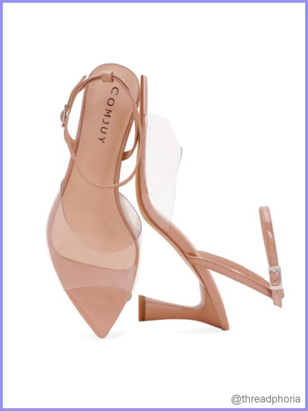 Women's Kitten Heel Sandals Strappy Peep Toe Ankle Strap Vegan Faux Leather